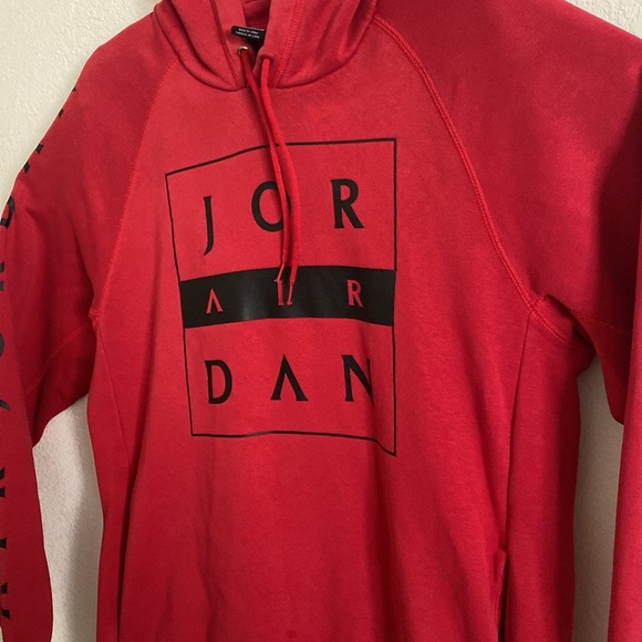 Jordan Red and Black Men's Hoodie Size M - Picture 2 of 6